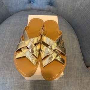 Marc Fisher Roony gold sandals